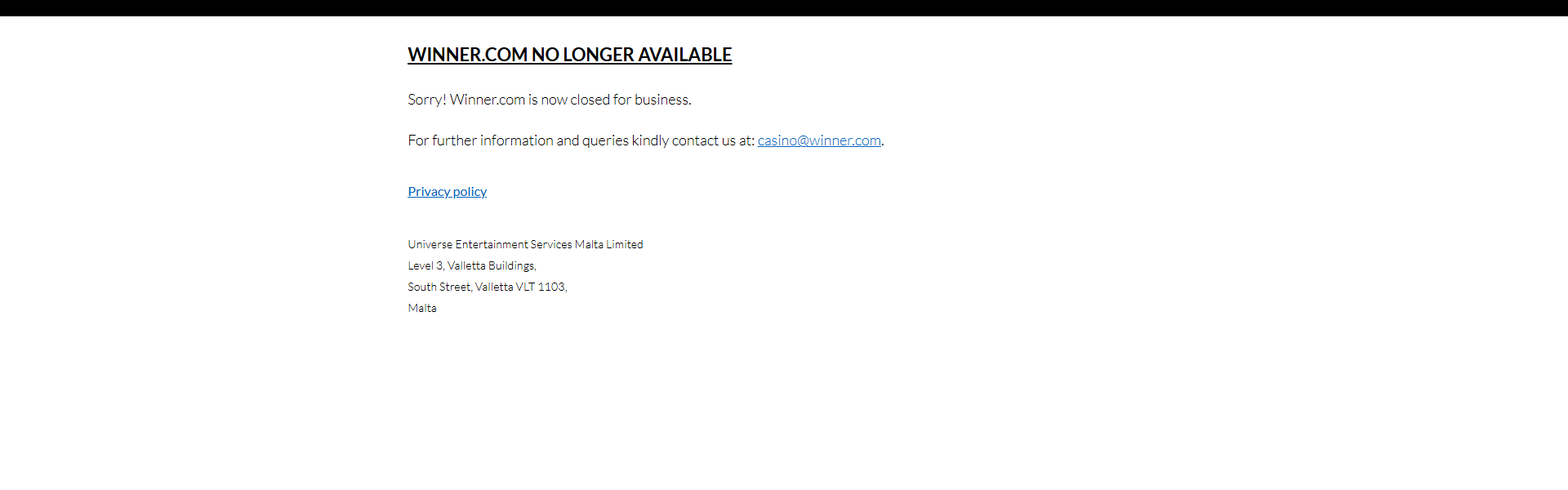 Bono de Bienvenida Winner